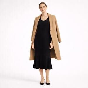 Gap Womens Dress Small Black Midi Minimalist Capsule Citycore Classic Casual